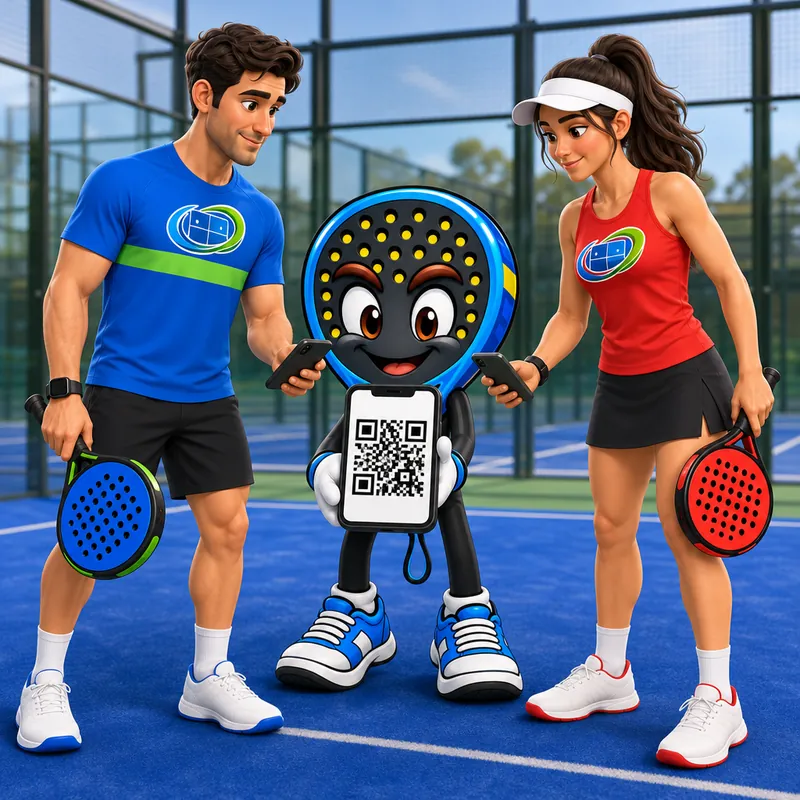 Loopi muestra un QR; el jugador y la jugadora lo escanean
